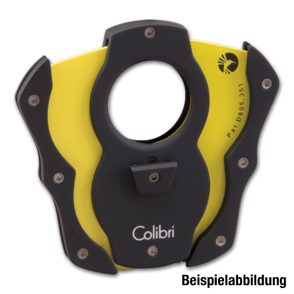 Colibri Zigarrenabschneider schwarz/schwarz, 22 mm
