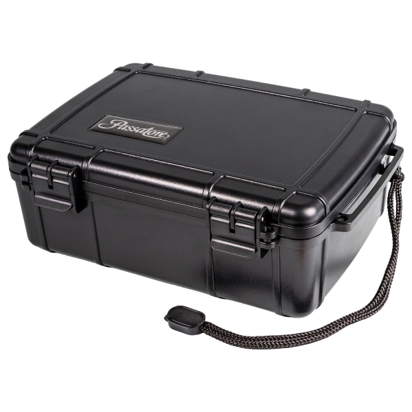 Passatore Cigar Case Acryl schwarz für 10–15 Zigarren
