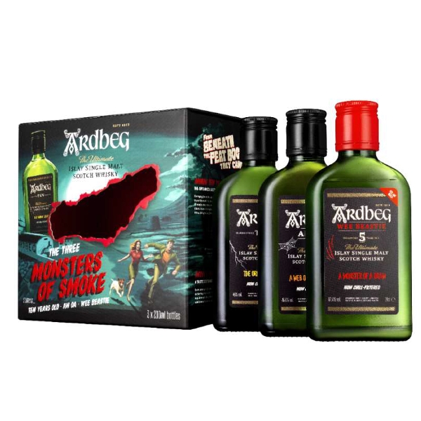 Ardbeg Monsters of Smoke Tasting-Set 3 x 0,2 l