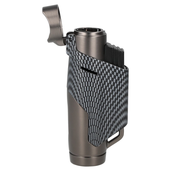 Formula Crocodile Avento Jet Feuerzeug 3-fach grau