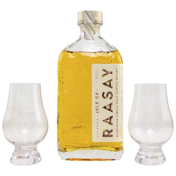 Isle of Raasay Batch R-02.1 Whisky 46,4 % mit 2 Gläsern