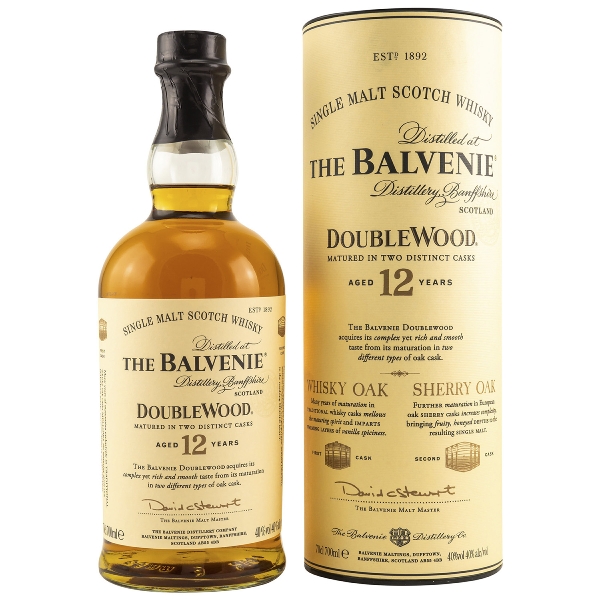 The Balvenie DoubleWood 12 Jahre Single Malt 40 % 0,7 l