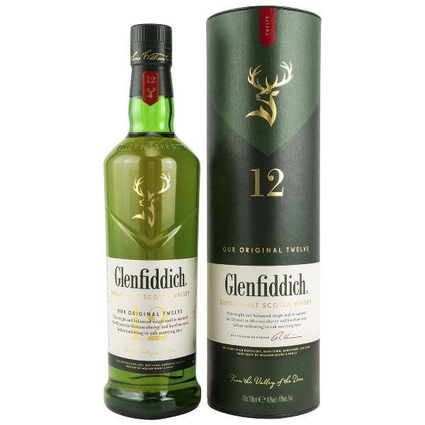 Glenfiddich 12 Jahre Single Malt Whisky 40 % 0,7 l