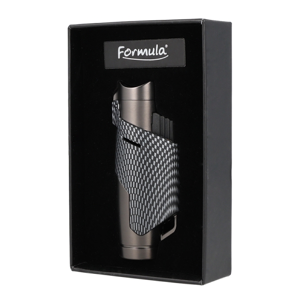 Formula Crocodile Avento Jet Feuerzeug 3-fach grau